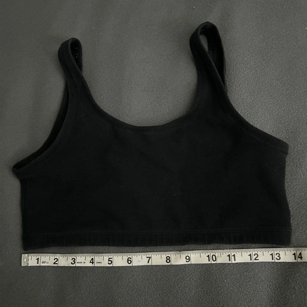 Gilda Mary Black Breathables Bodysuit Top XL Sports‎ bra Activewear vintage